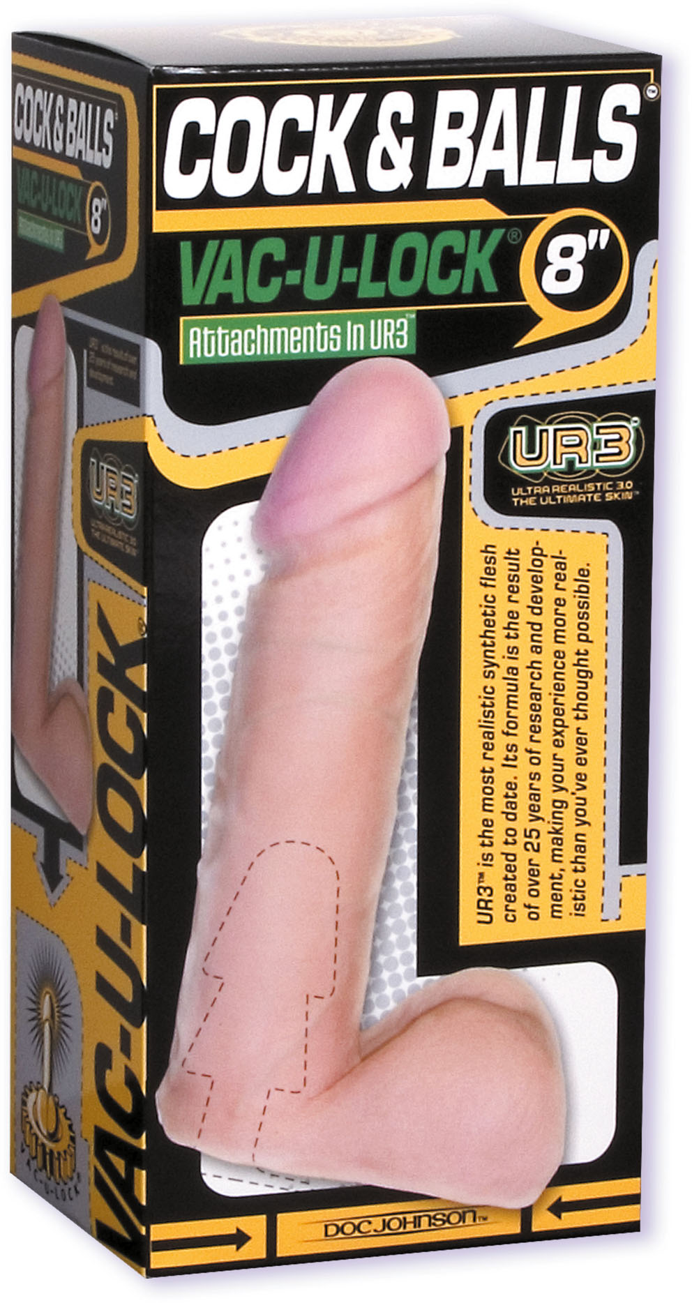 Vac-U-Lock UR3 8" Cyber Cock